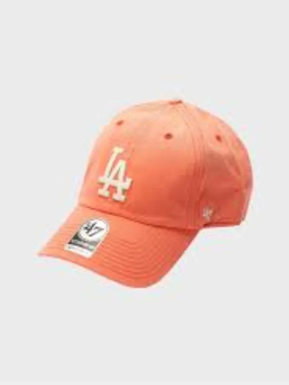 47 Los Angeles Dodgers Clean up Dad Hat Baseball Cap - Grapefruit